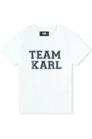 Karl Lagerfeld Slogan-print organic cotton T-shirt