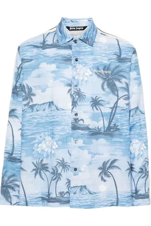 Palm Angels Sunset-print track shirt