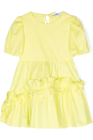Msgm Ruffled poplin dress