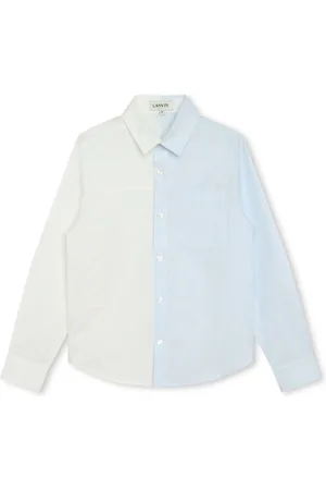 Lanvin Logo-print striped cotton shirt