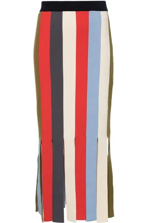 SUNNEI Striped midi skirt