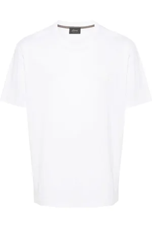 BRIONI Embroidered-logo cotton T-shirt