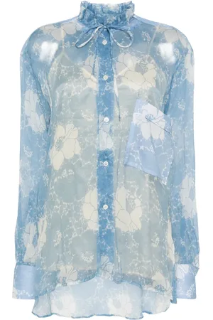 Plan C Floral silk shirt
