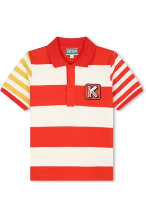 Kenzo Striped cotton polo shirt