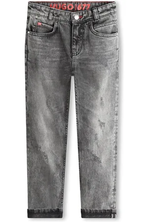 HUGO BOSS Mid-rise straight-leg jeans