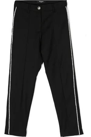Balmain Crystal-trim tapered trousers