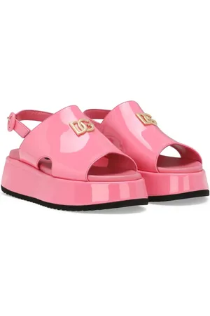 Dolce & Gabbana DG patent-leather sandals