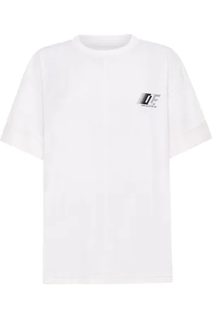 DION LEE Logo-print cotton T-shirt