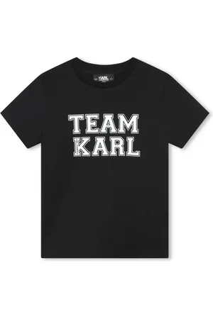 Karl Lagerfeld Slogan-print organic cotton T-shirt