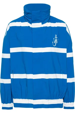J.W.Anderson Striped logo-print jacket