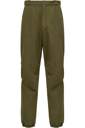 Prada Elasticated-cuff straight-leg trousers