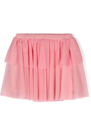 There Was One Kids Ruffled tulle tiered skirt