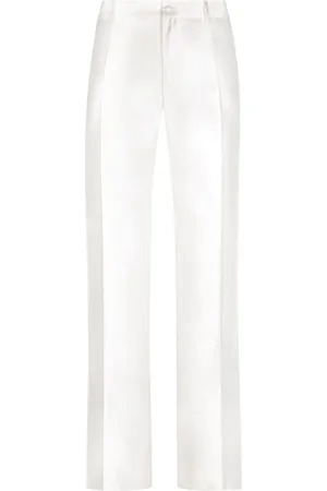 Dolce & Gabbana Straight-leg silk tailored trousers
