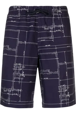 Paul Smith Graphic-print cotton shorts