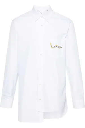 Lanvin Logo-print asymmetric shirt