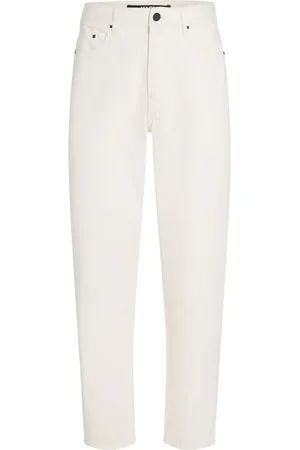Karl Lagerfeld Logo-appliqué tapered jeans
