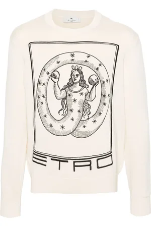 Etro Motif-embroidered cotton jumper