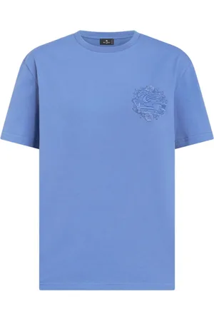 Etro Pegaso-embroidered cotton T-shirt