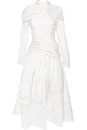 Gaby Charbachy Draped asymmetric maxi dress