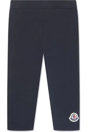 Moncler Logo-patch stretch-cotton leggings