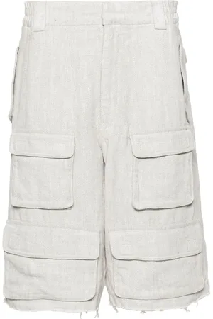 MISBHV Linen blend cargo shorts