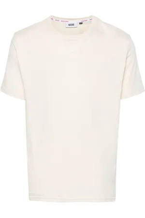 GCDS Logo-embroidered cotton T-shirt