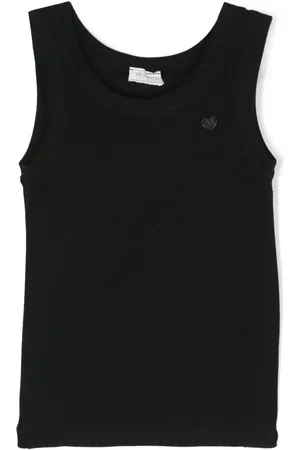 MONNALISA Sleeveless ribbed-knit top