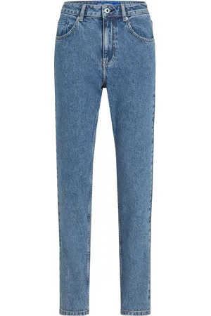 Karl Lagerfeld High-rise tapered-leg jeans