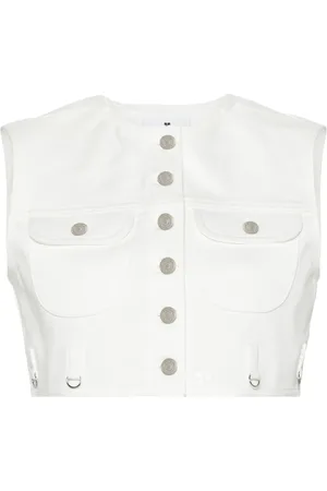 Courrèges Cropped denim vest