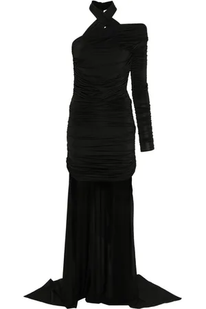GIUSEPPE DI MORABITO Asymmetric draped mini dress