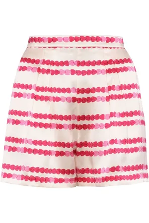 ERES Adorée heart-print silk shorts