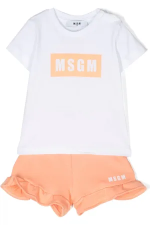Msgm Logo-print shorts set