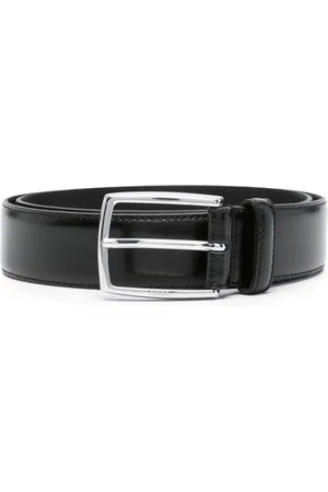 HUGO BOSS Logo-engraved leather belt