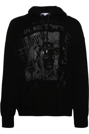 Lanvin X Future graphic-print cotton hoodie