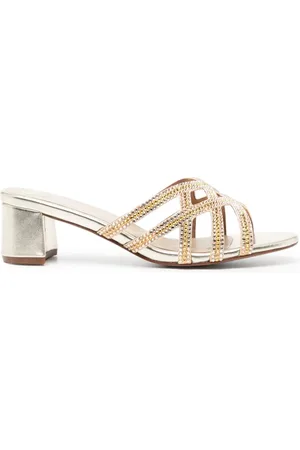 Nícoli Amos 50mm crystal-embellished mules