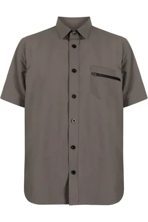 SACAI Zip-pocket spread-collar shirt