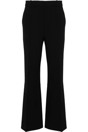 Victoria Beckham Tailored cotton-blend flared trousers