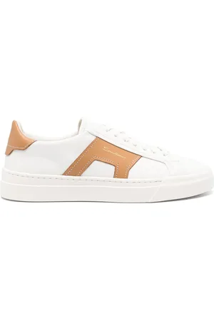 santoni Colourblock leather sneakers