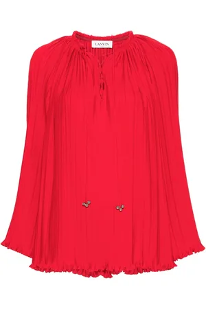Lanvin Gathered plissé blouse