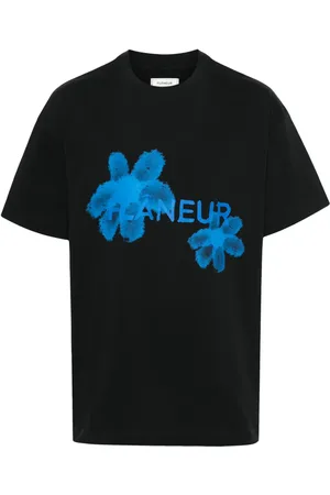 FLÂNEUR Floral Watercolor cotton T-Shirt