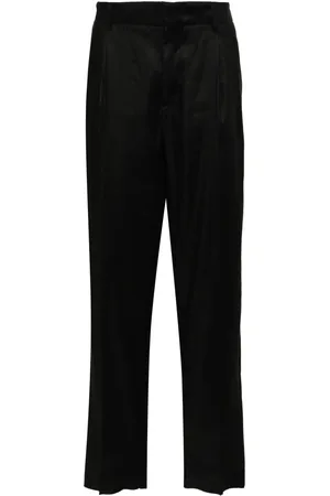 LARDINI Tapered-leg twill trousers