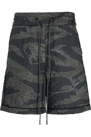 MOSTLY HEARD RARELY SEEN Quilted camouflage track shorts