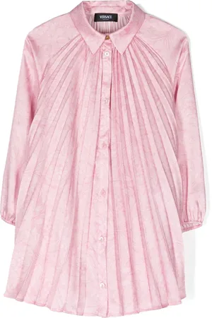 VERSACE Barocco-print pleated dress