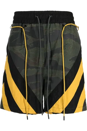 MOSTLY HEARD RARELY SEEN Camouflage striped track shorts