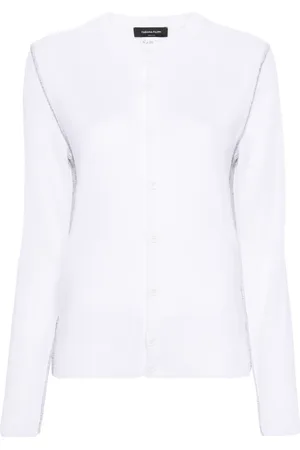 Fabiana Filippi Exposed-seam fine wool cardigan