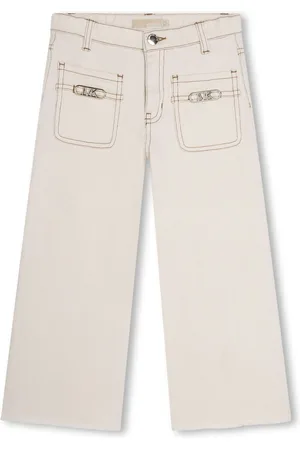 Michael Kors Contrast-stitching wide-leg jeans