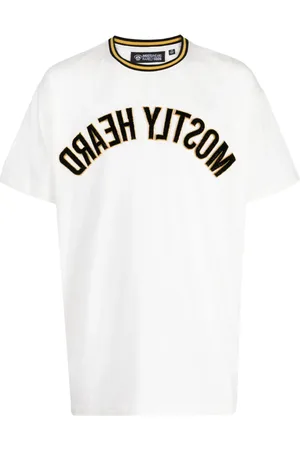 MOSTLY HEARD RARELY SEEN Reflected logo-appliqué T-shirt
