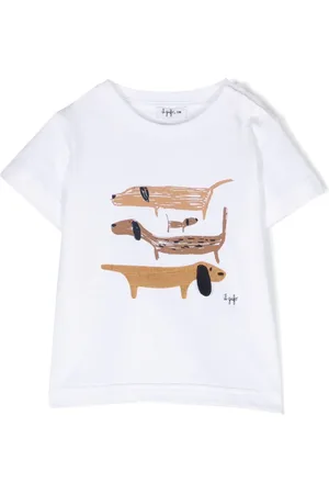 Il gufo Dog-print cotton T-shirt