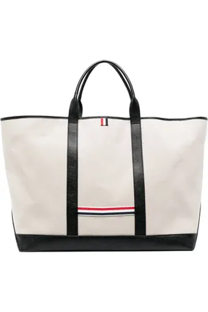 Thom Browne RWB-stripe tote bag