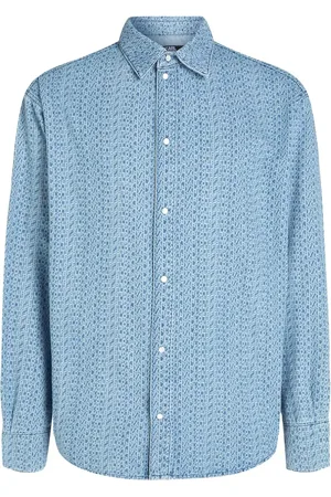 Karl Lagerfeld Logo-print denim shirt
